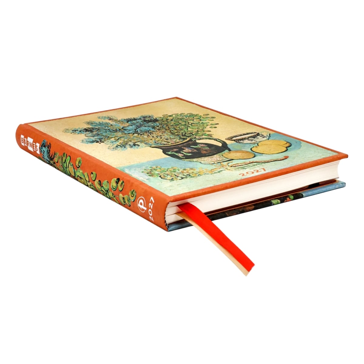 Paperblanks Agenda 2027 Midi - Van Gogh's Still Life - Zijkant van de agenda