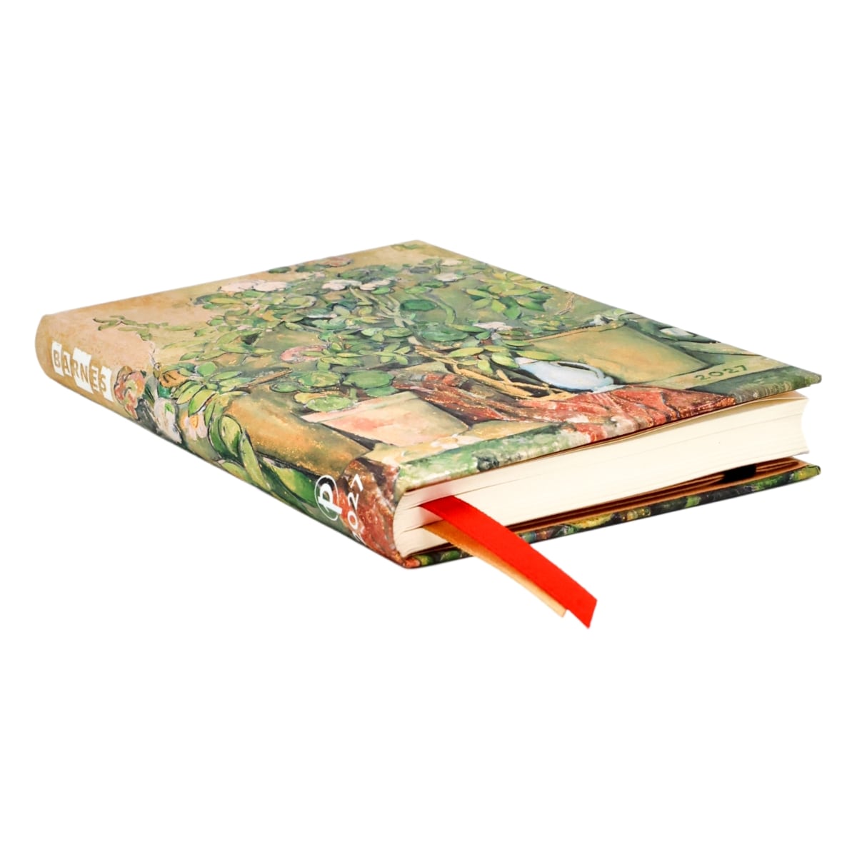  Paperblanks Agenda 2027 Mini - Cezanne's Terracotta Pots and Flowers - Zijkant van de agenda