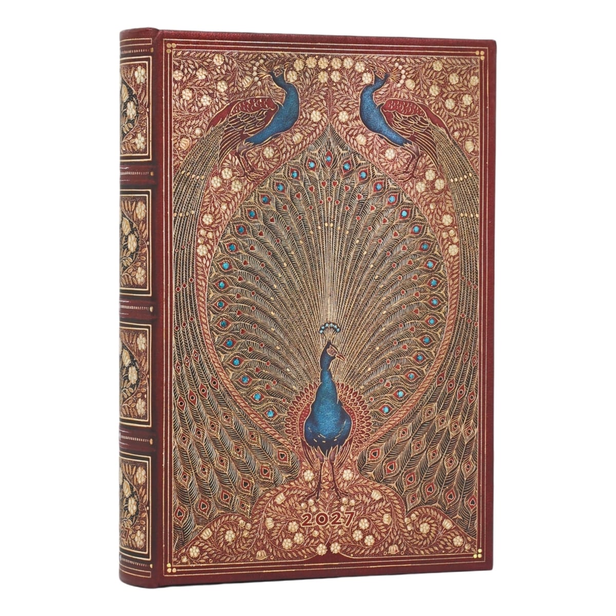 Paperblanks Agenda 2027 Mini - Hafiz's Peacock - Voorkant van de agenda