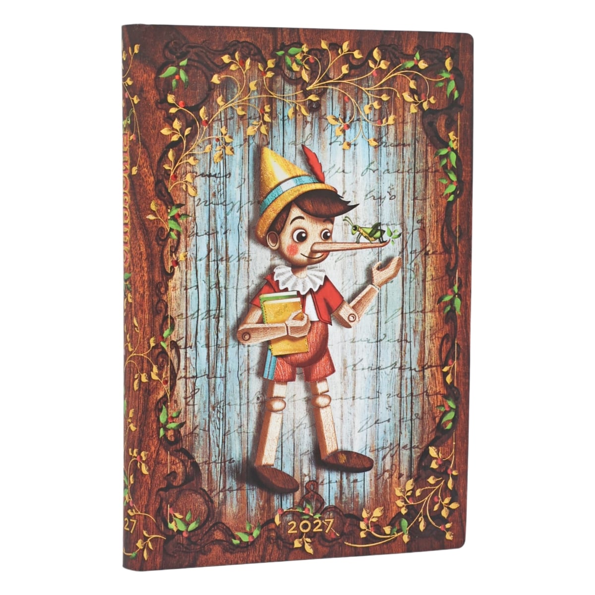 Paperblanks Agenda 2027 Mini Flexi - Pinocchio - Voorkant van de agenda
