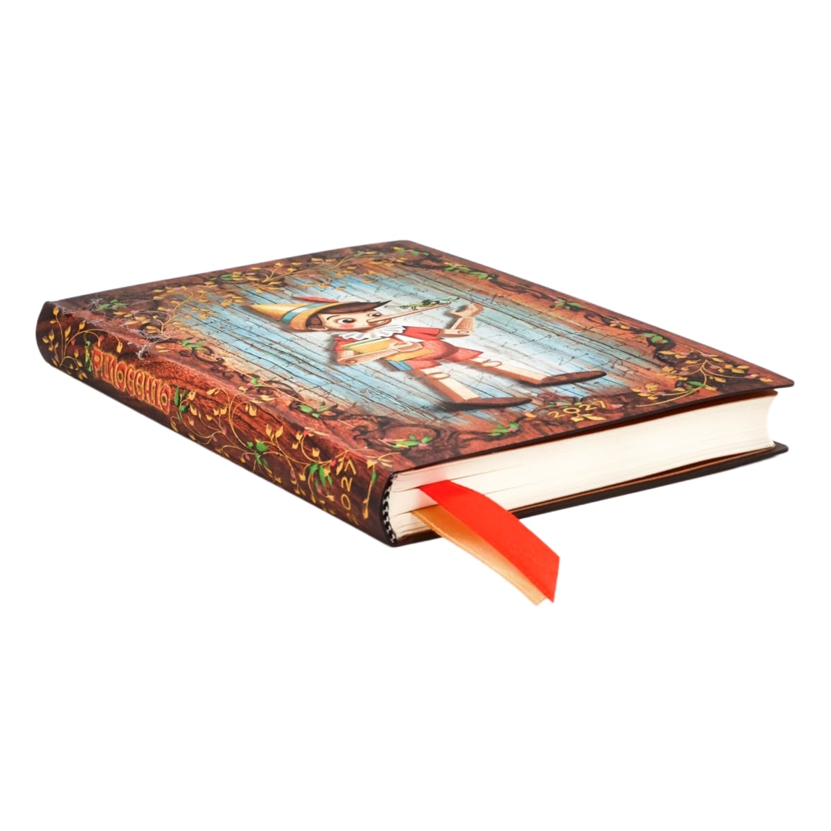 Paperblanks Agenda 2027 Mini Flexi - Pinocchio - Zijkant van de agenda