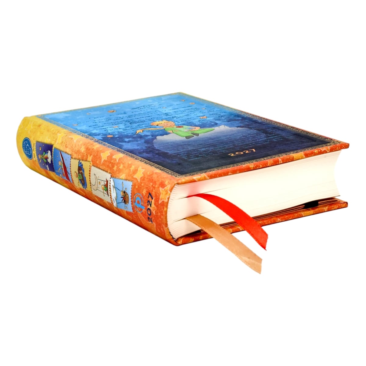 Paperblanks Agenda 2027 Mini - Saint-Exupéry, The Little Prince - Zijkant van de agenda