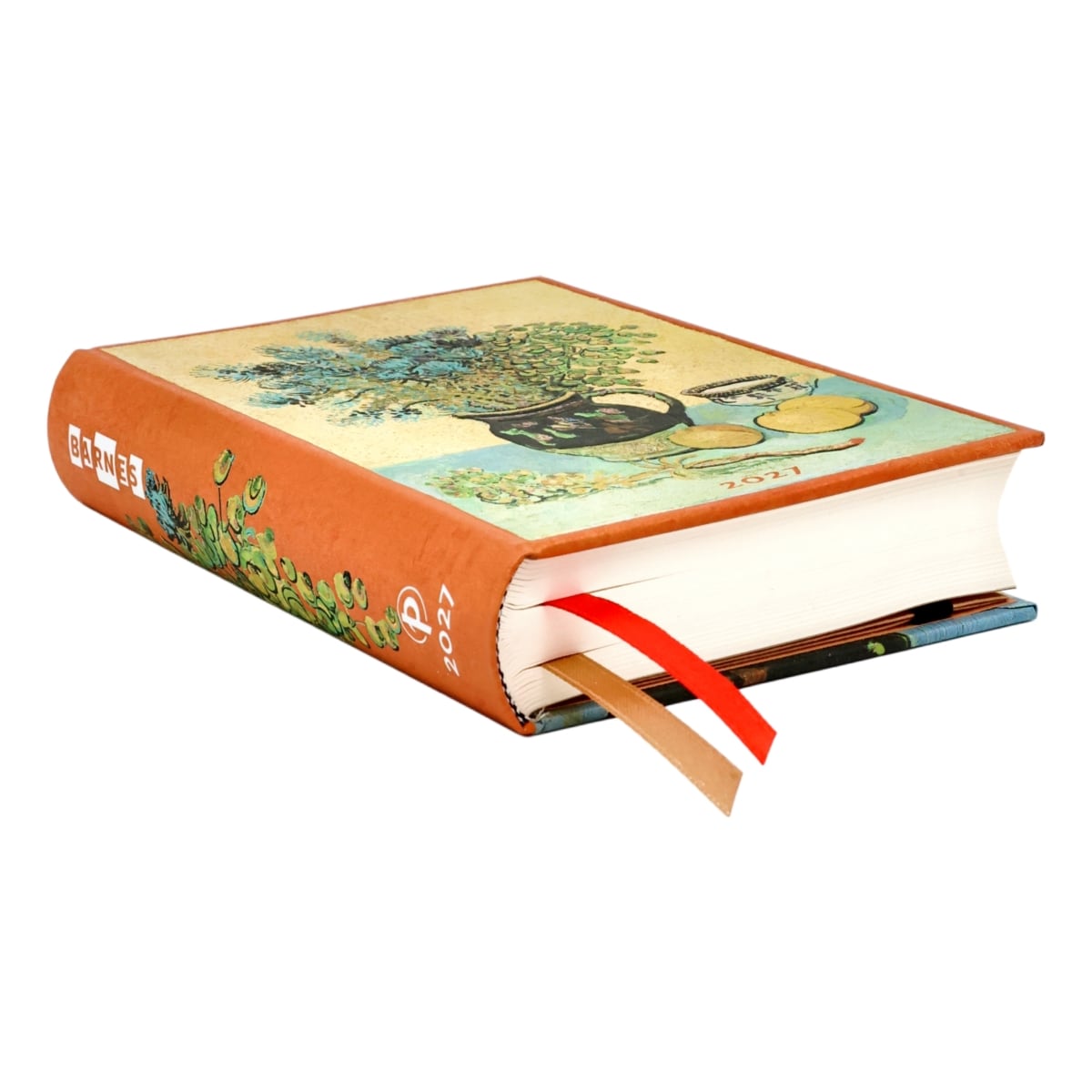 Paperblanks Agenda 2027 Mini - Van Gogh's Still Life - Zijkant van de agenda