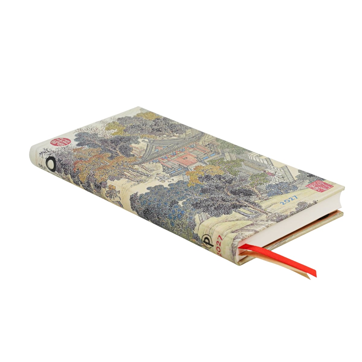 Paperblanks Agenda 2027 Slim - Golden Age of Prosperity - Zijkant van de agenda