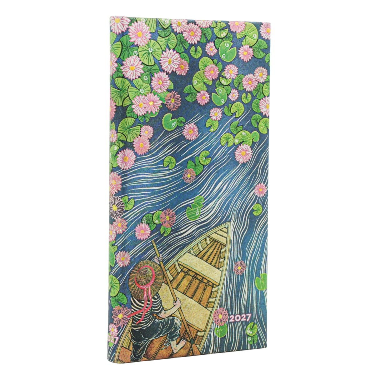 Paperblanks Agenda 2027 Slim - Lotus River - Voorkant van de agenda