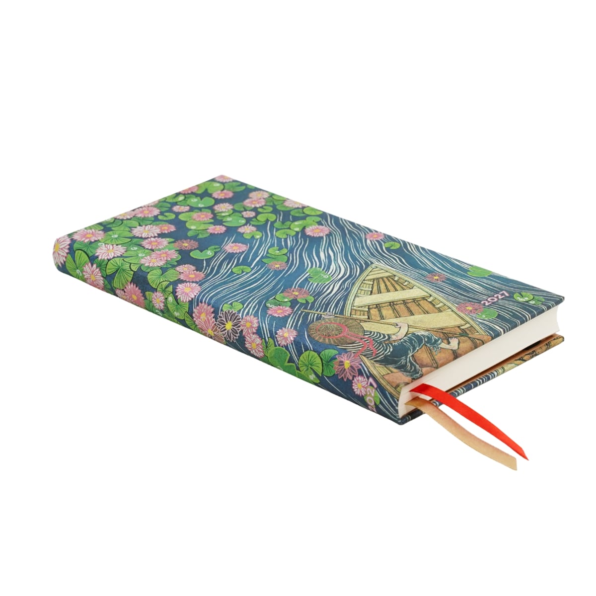 Paperblanks Agenda 2027 Slim - Lotus River - Zijkant van de agenda