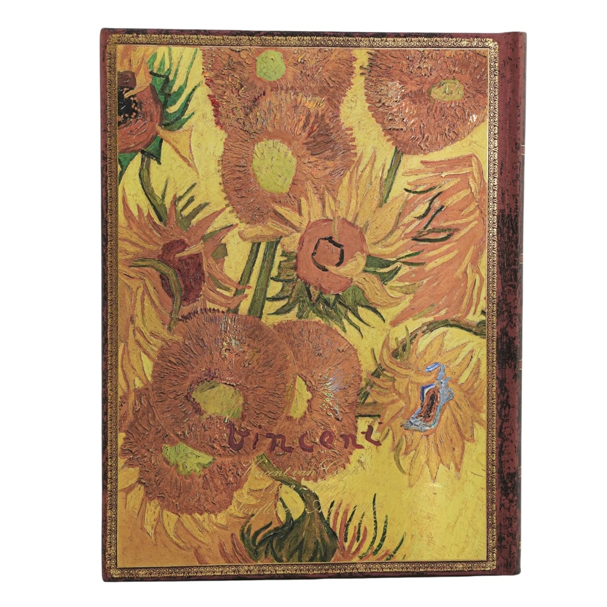 xPaperblanks Agenda 2027 Ultra - Van Gogh, Sunflowers - Achterkant van de agenda