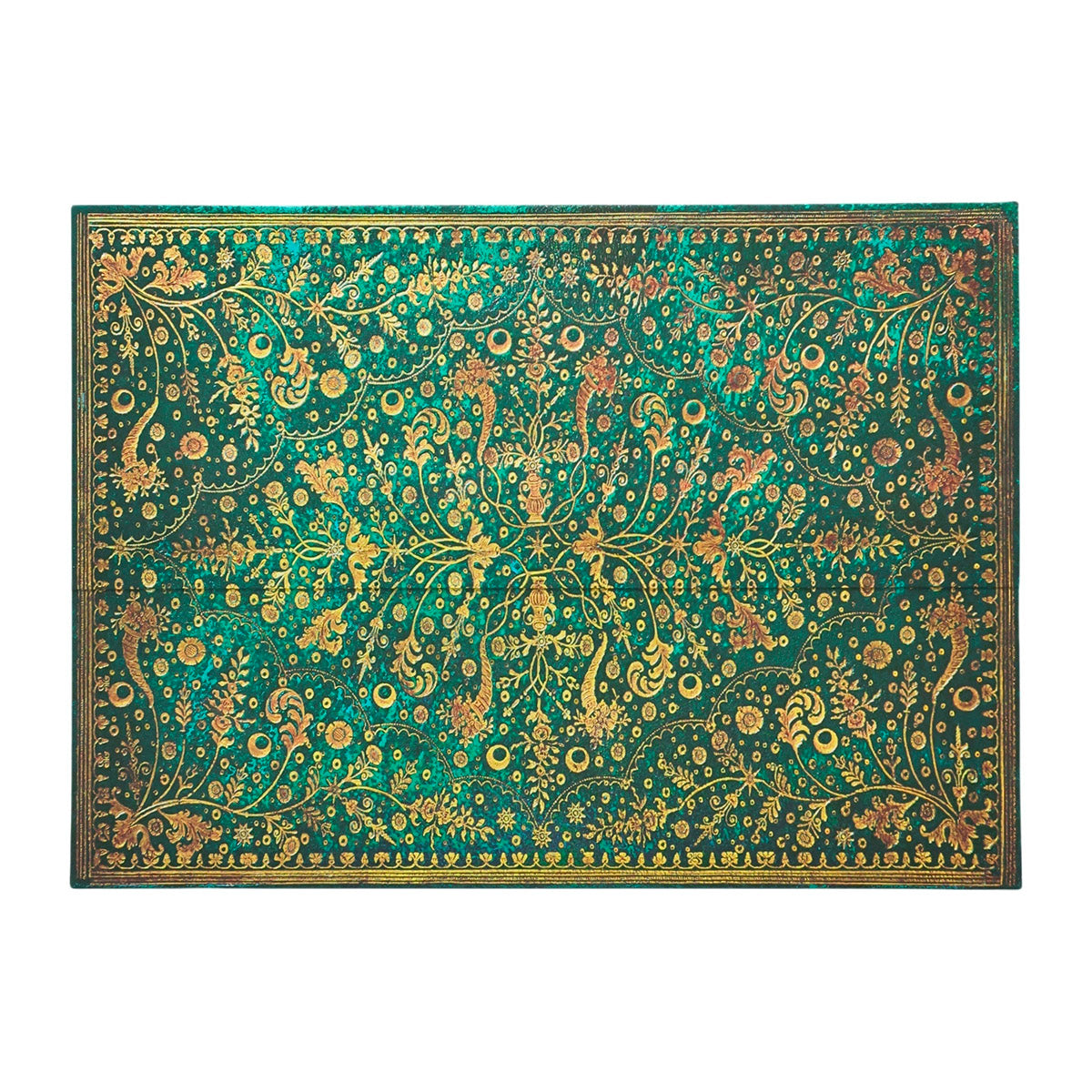 Paperblanks Emerald Flower Documenten Map - Gesloten