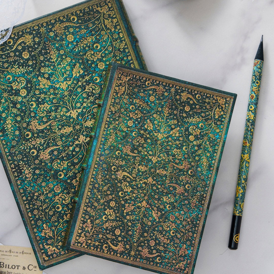Paperblanks Emerald Flower - Sfeerfoto