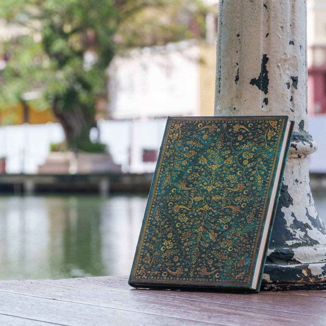 Paperblanks Emerald Flower - Sfeerfoto