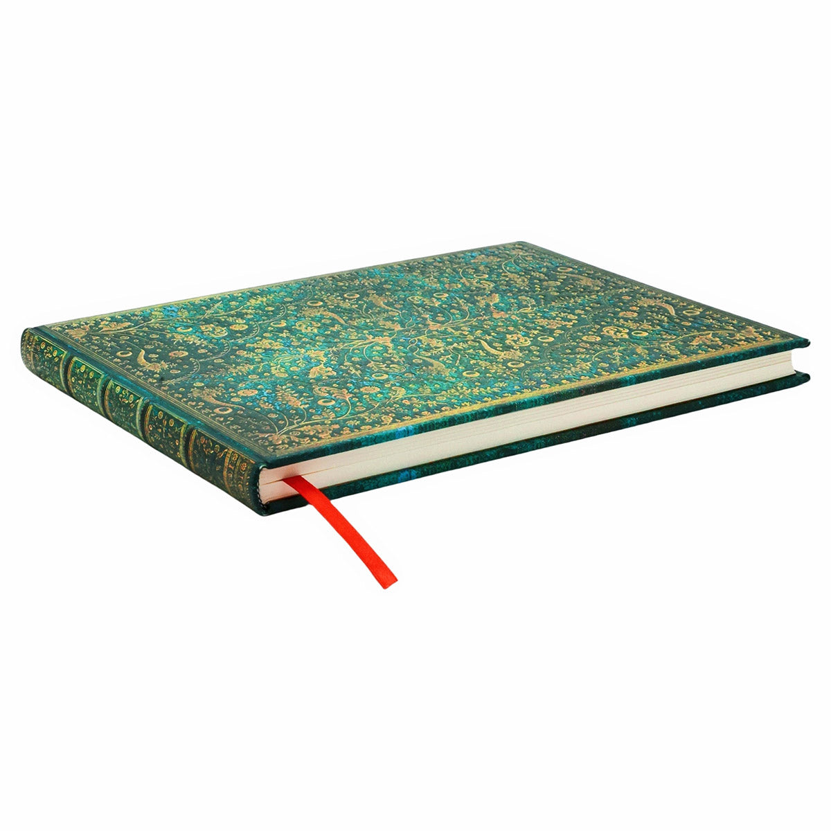 Paperblanks Emerald Flower Gastenboek - Zijkant