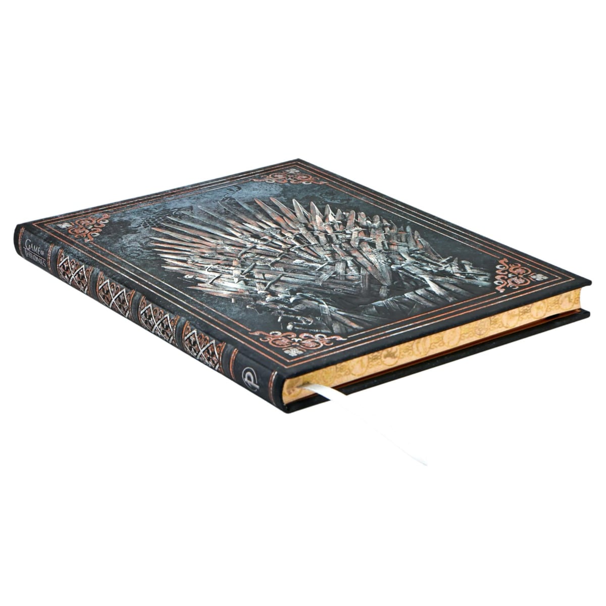 Paperblanks For the Throne Journal Ultra - Zijkant van het notitieboek inclsuieg papier