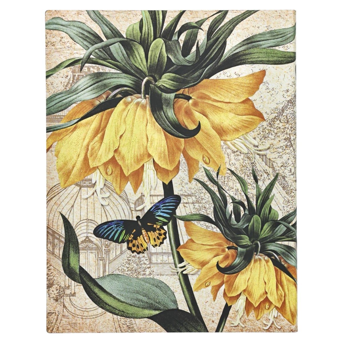Paperblanks Flexi Golden Fritillaria Ultra - Achterkant van het notitieboek
