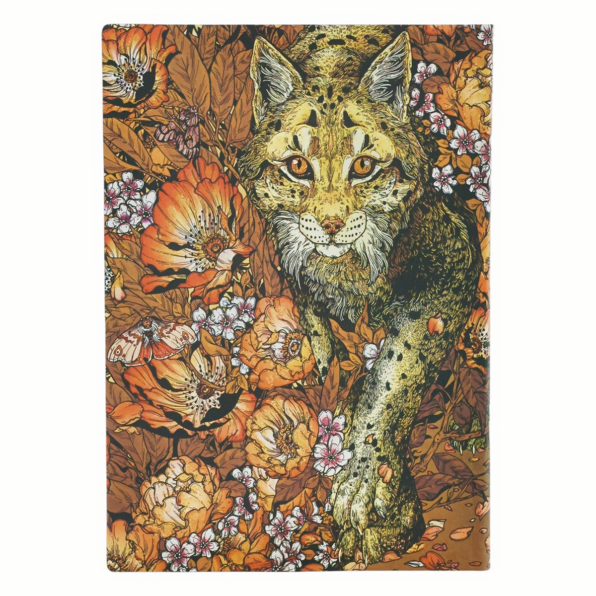 Paperblanks Lynx Rising Midi - Achterkant op een witte achtergrond