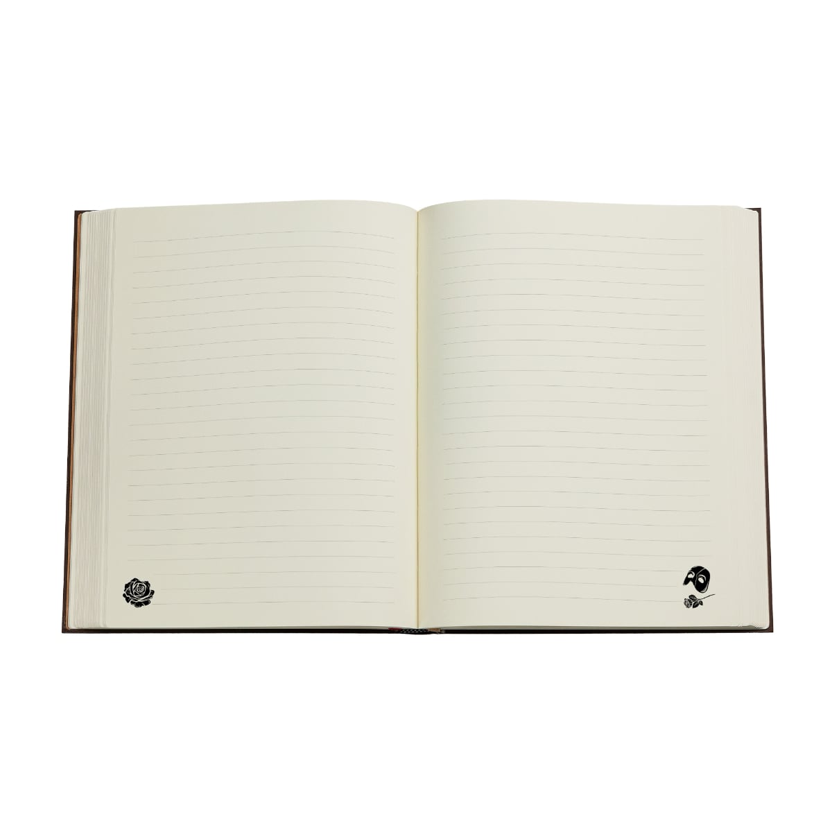 Paperblanks Masked Melody Ultra - Voorbeeld van de gelinieerde inhoud