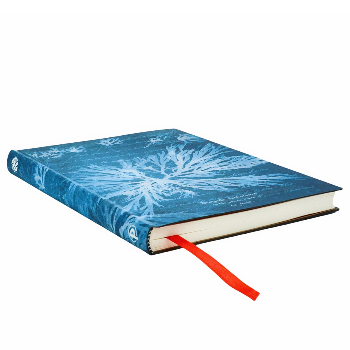 Paperblanks Sea Flowers Midi - Zijkant op een witte achtergrond