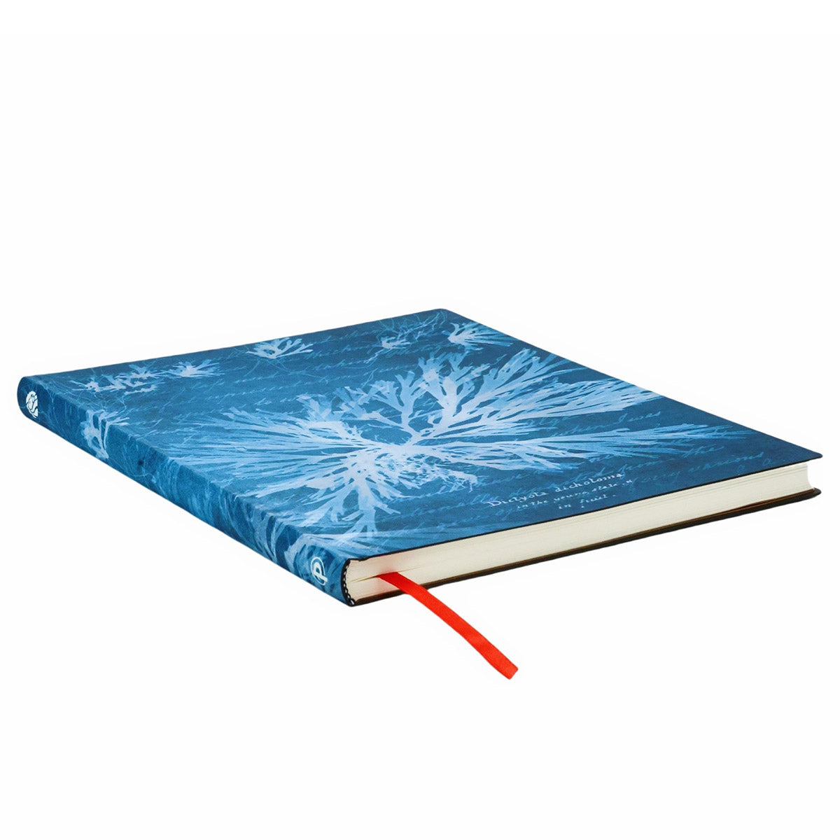 Paperblanks Sea Flowers Ultra - Zijkant op een witte achtergrond
