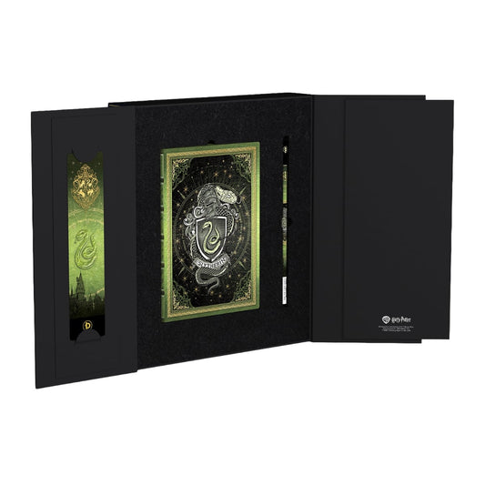Paperblanks Slytherin Gift Set - Gelinieerd - Box aan de binnenkant