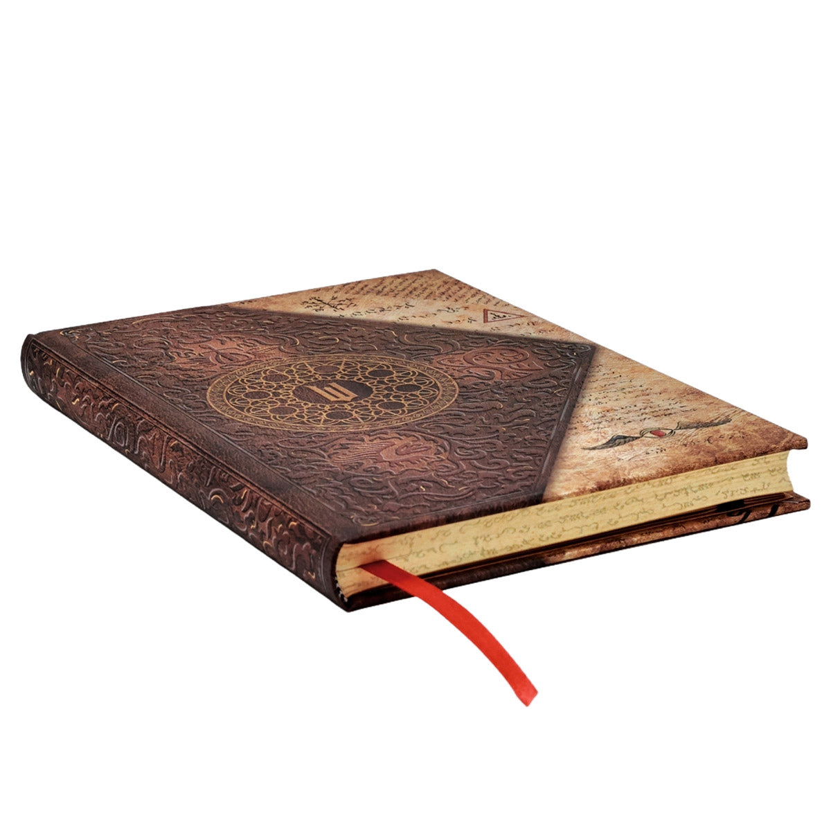 Paperblanks The Grimmerie Midi - Zijkant op een witte achtergrond