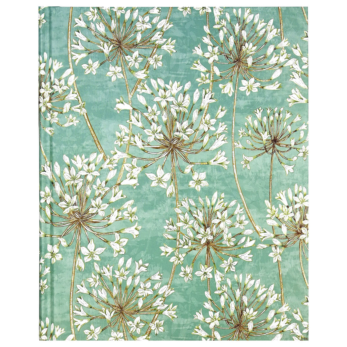 Peter Pauper Oversize Notitieboek Allium Blossoms - voorkant op een witte achtergrond