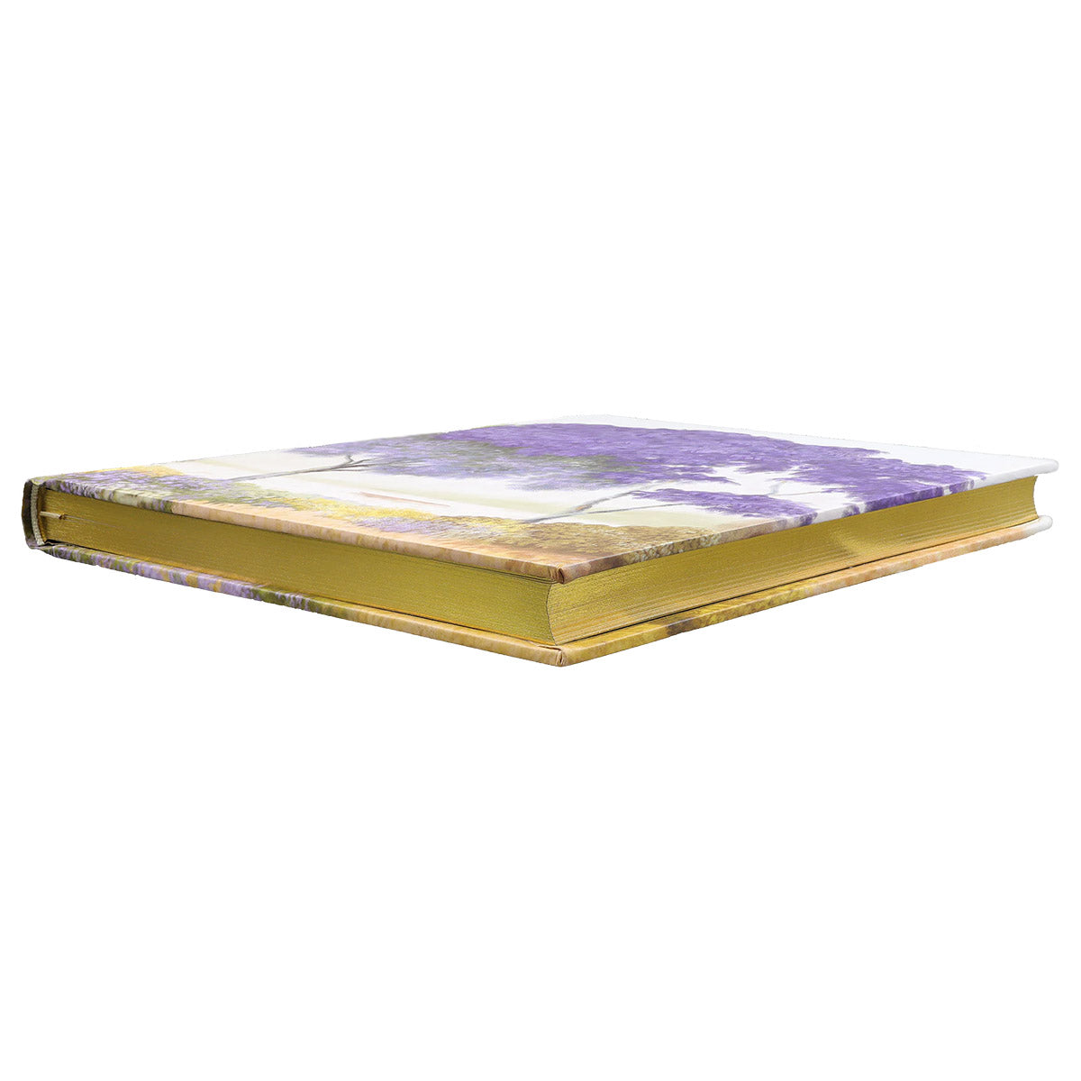 Peter Pauper Oversize Notitieboek Midsummer Day - zijkant met een gouden folieprint op de rand van het papier
