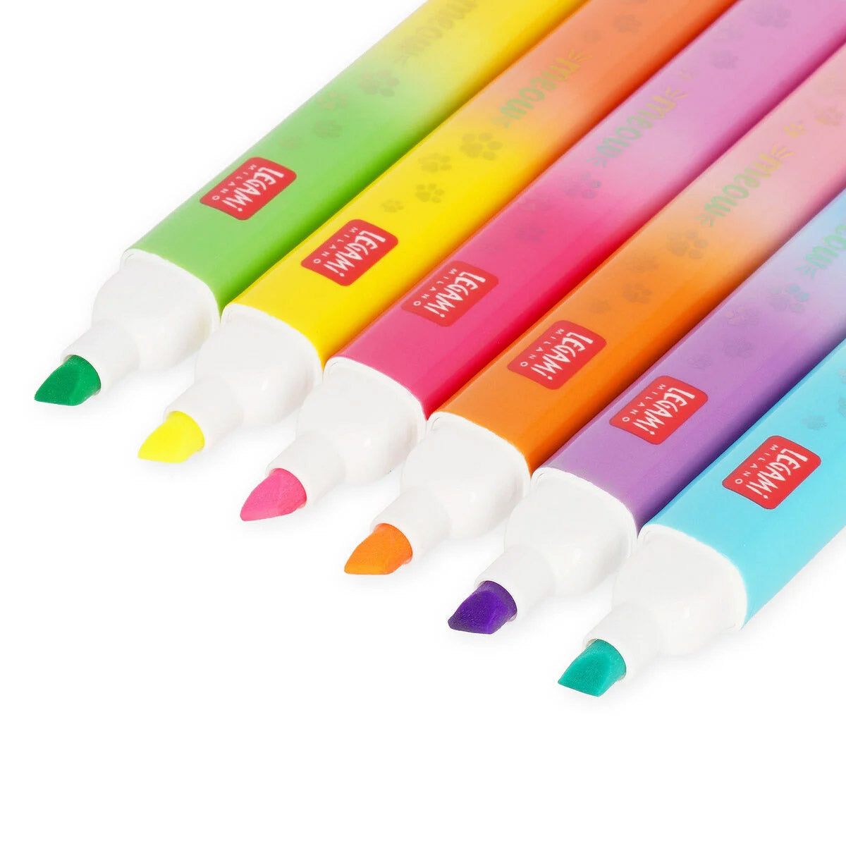 Legami Set of 6 Dual-Tip Highlighters - Kitty