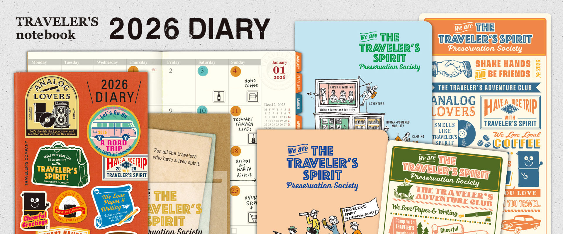 Traveler's Notebook Diaries 2026