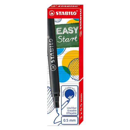 Stabilo EASYoriginal Refill Medium Blauw – Navullingen (3 stuks) in Verpakking