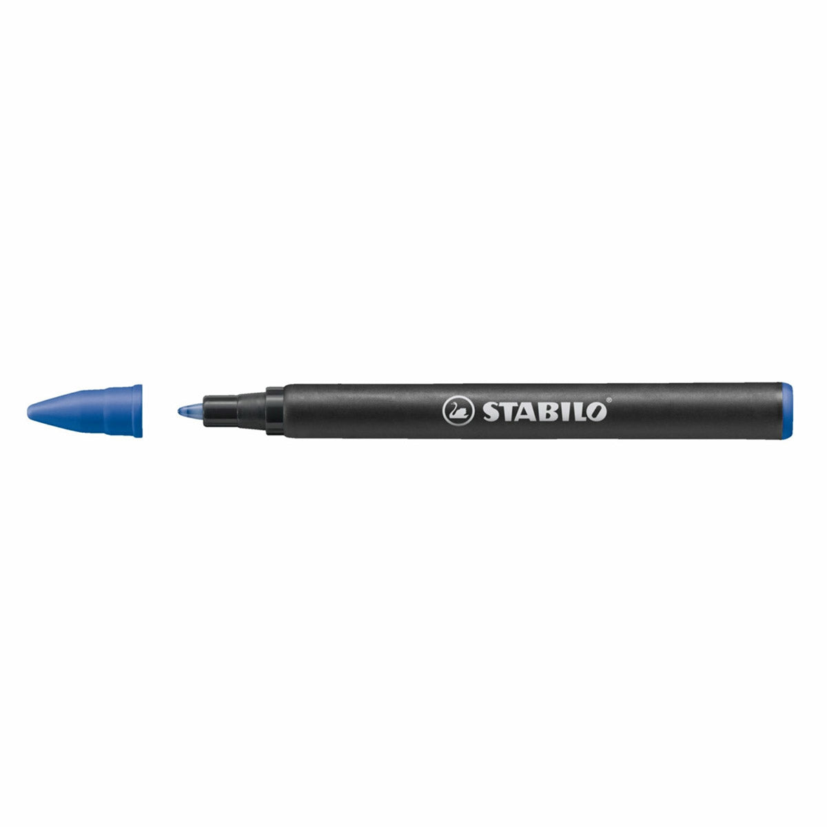 Stabilo EASYoriginal Refill Medium Blauw op een witte achtergrond
