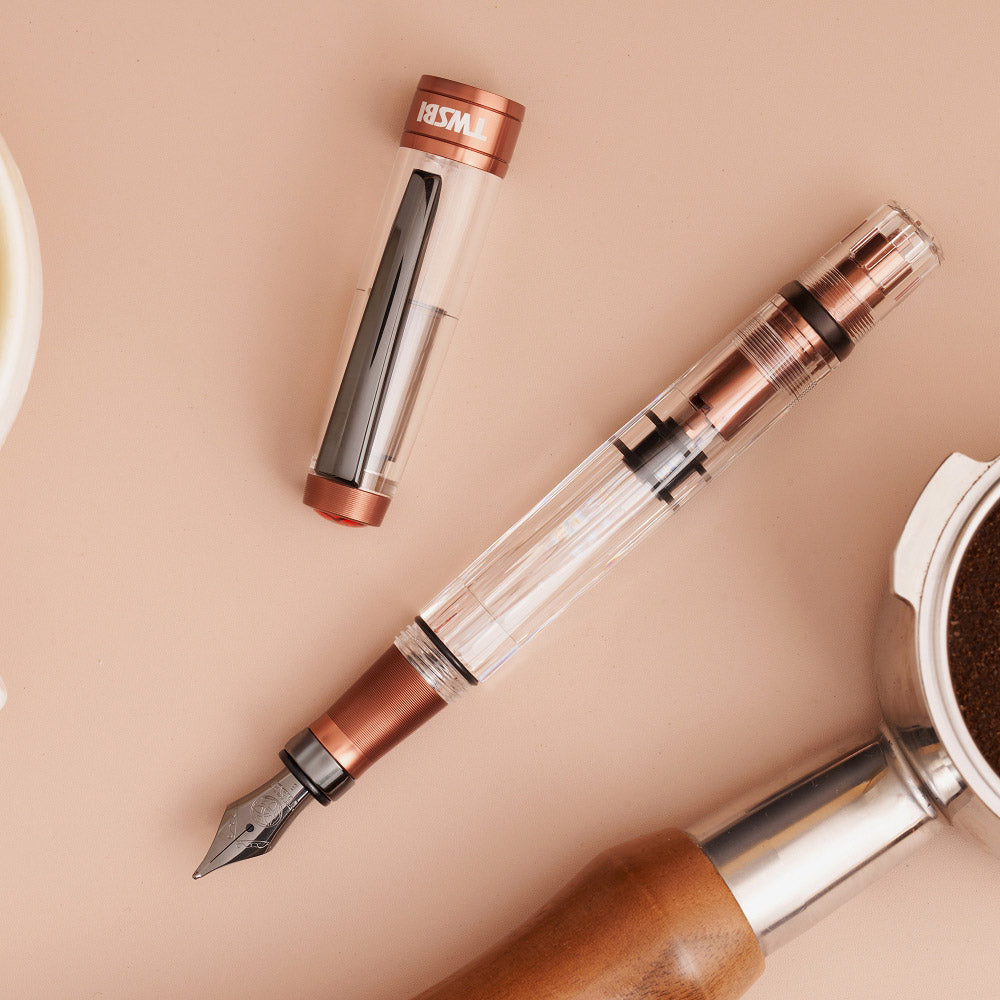 TWSBI Diamond 580AL R Fountain Pen - Affogato with Onyx