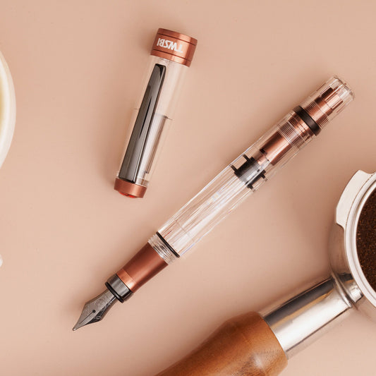 TWSBI Diamond 580AL R Fountain Pen - Affogato with Onyx