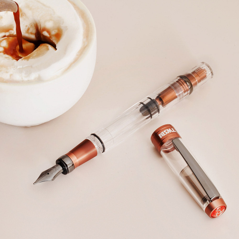 TWSBI Diamond 580AL R Fountain Pen - Affogato with Onyx