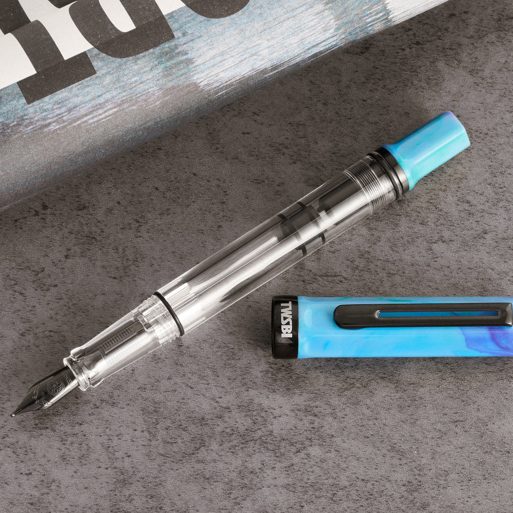TWSBI Eco Fountain Pen Cosmic Blue with Onyx - Sfeerfoto