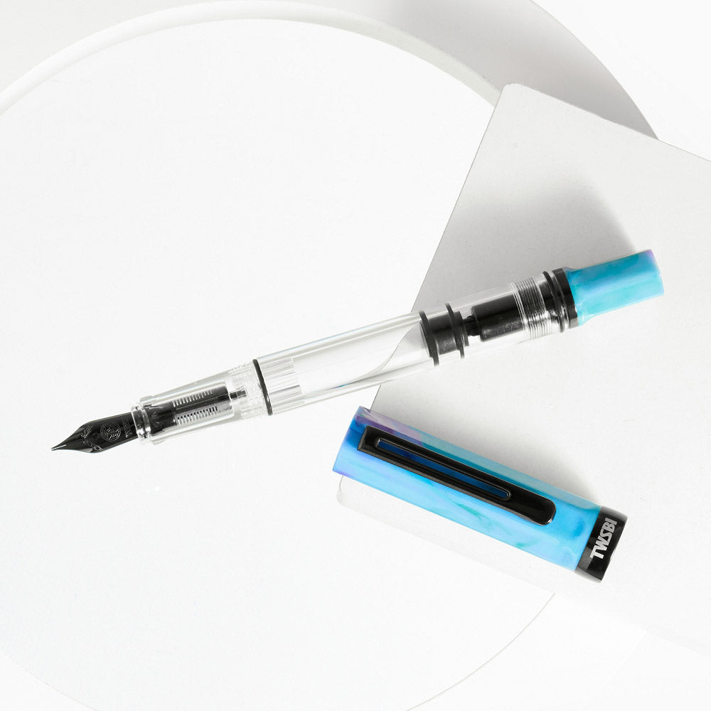 TWSBI Eco Fountain Pen Cosmic Blue with Onyx - Sfeerfoto