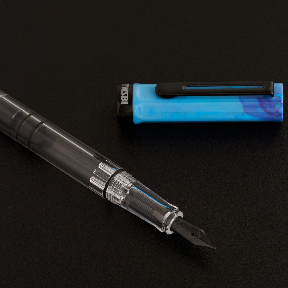 TWSBI Eco Fountain Pen Cosmic Blue with Onyx - Detailfoto