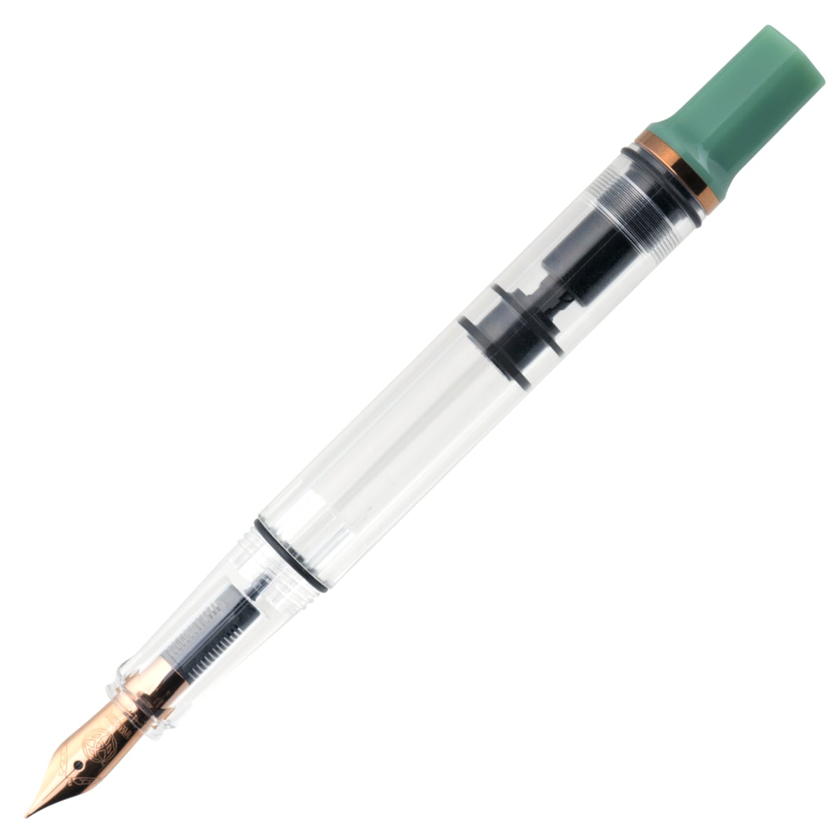 TWSBI Eco Fountain Pen Jade Jelly with Bronze - Vulpen zonder dop