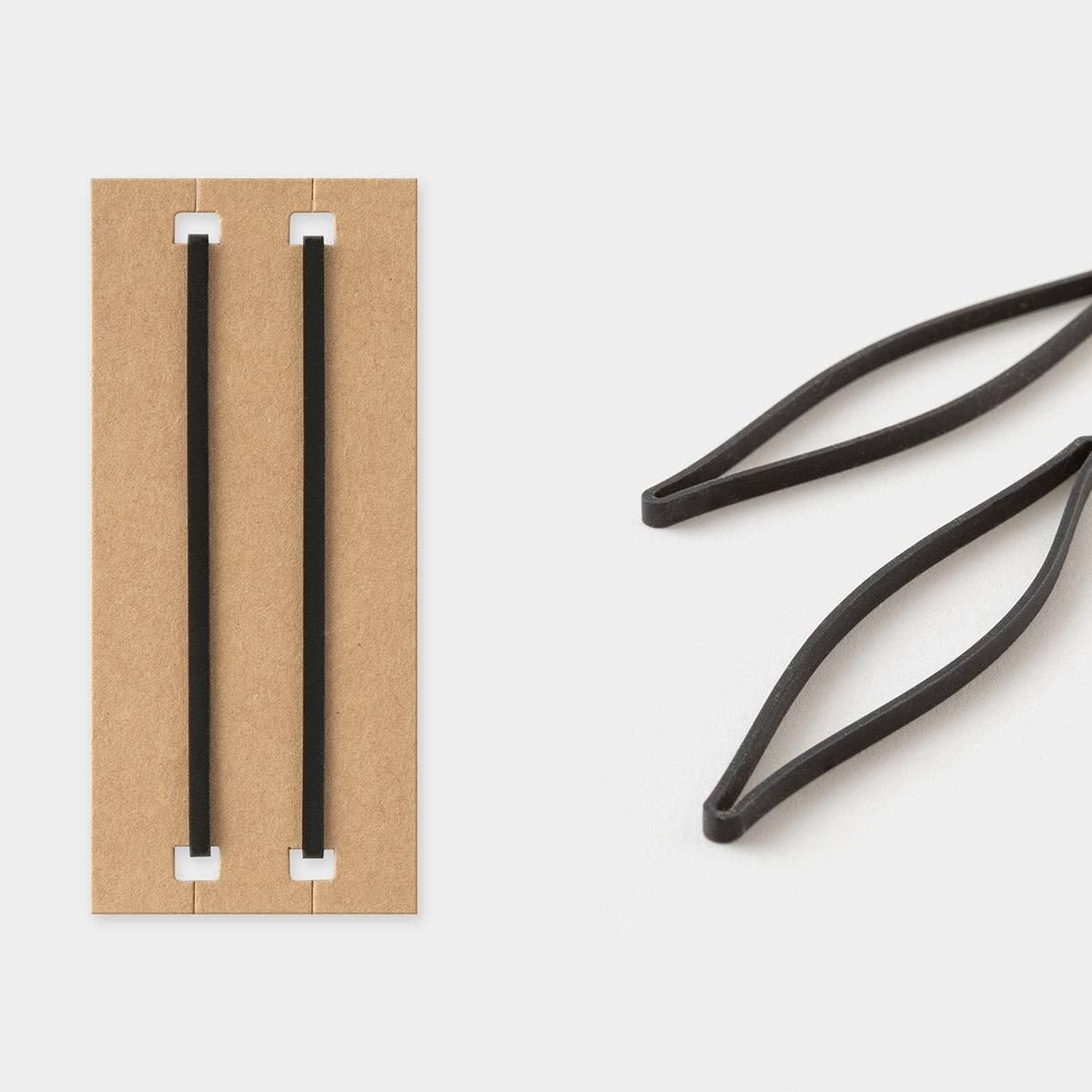 TRAVELER'S Notebook Card Size 20th Anniversary - Black [Limited Edition] - Elastieken