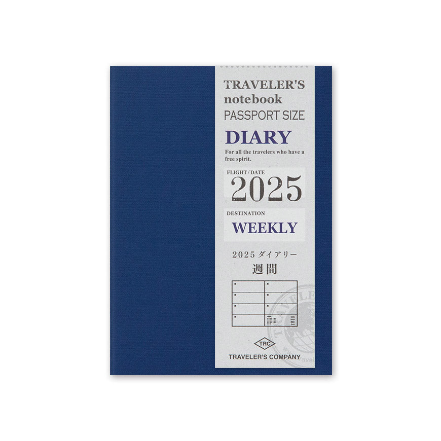 TRAVELER'S Refill Passport Diary Jul - Dec 2025 (2nd Half) - Weekly