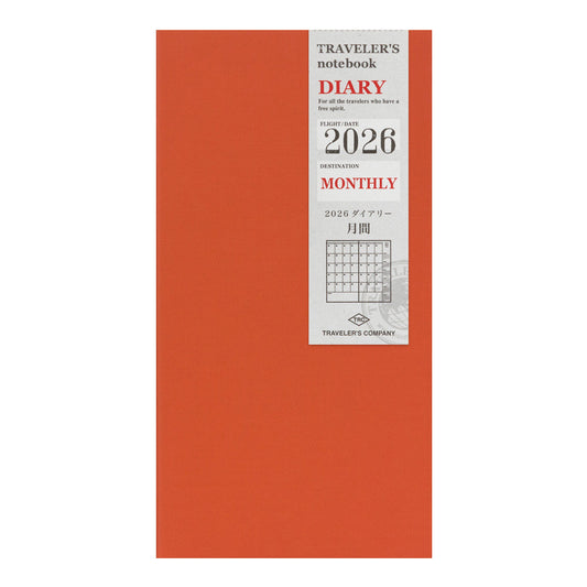 TRAVELER'S Refill Regular Diary 2026 - Monthly 