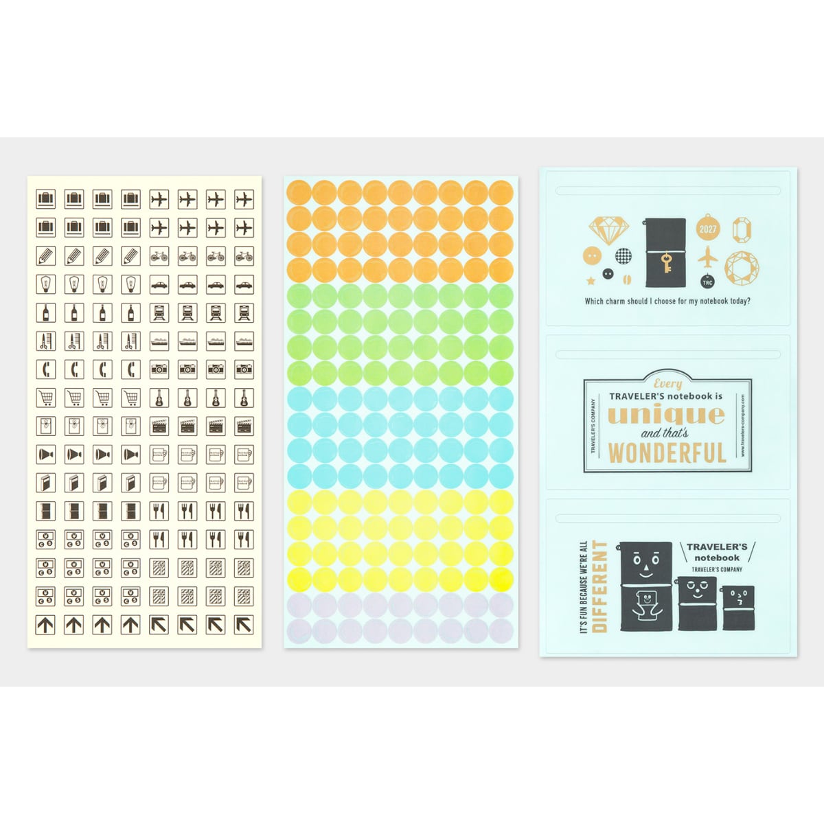 TRAVELER'S Notebook - Diary 2027 Customized Sticker Set 