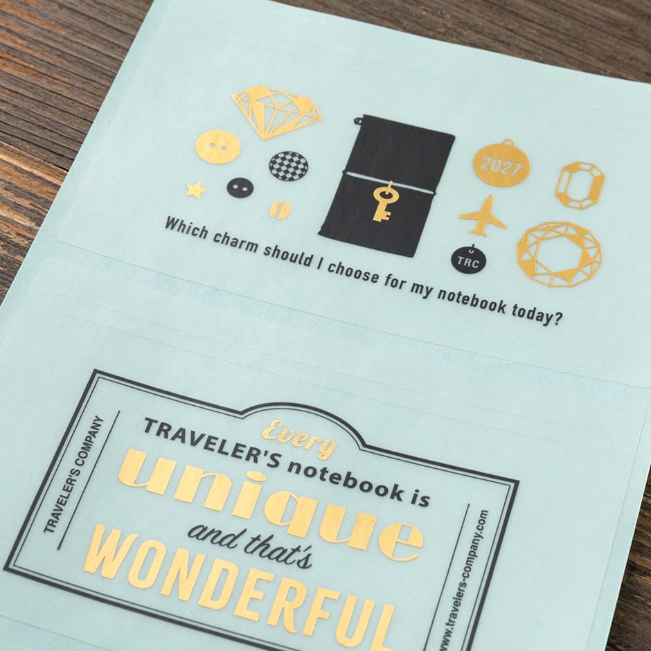 TRAVELER'S Notebook - Diary 2027 Customized Sticker Set 
