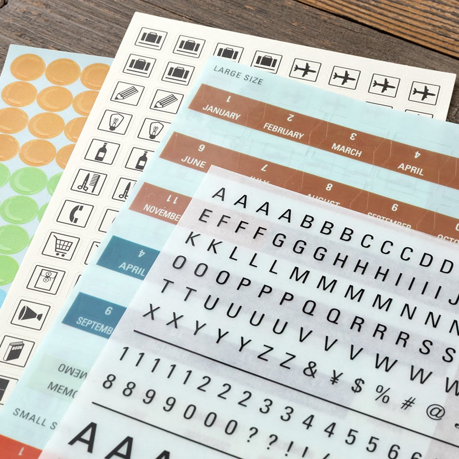 TRAVELER'S Notebook - Diary 2027 Customized Sticker Set 