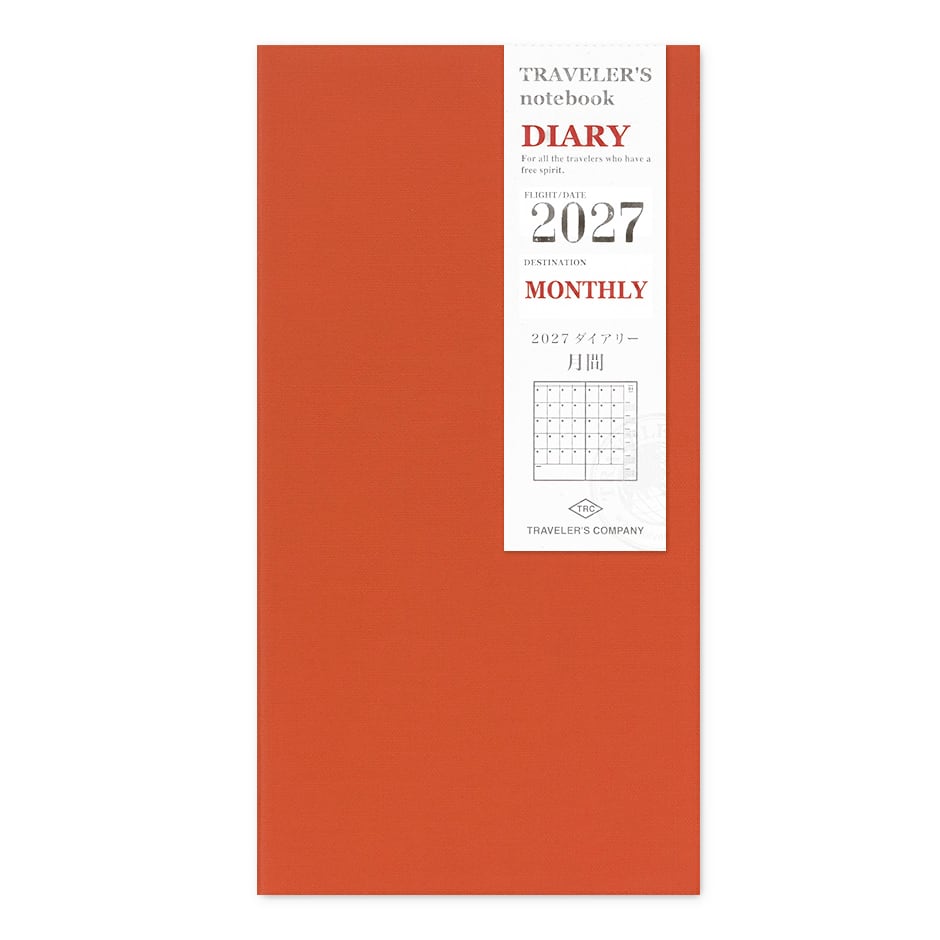 TRAVELER'S Refill Regular Diary 2027 - Monthly