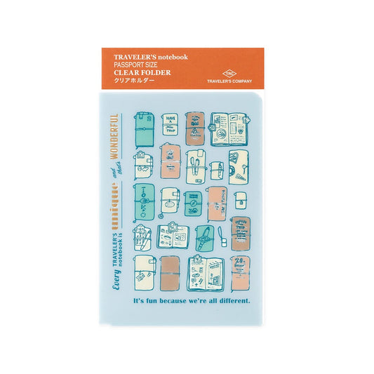 TRAVELER'S Refill Passport Clear Folder 2027