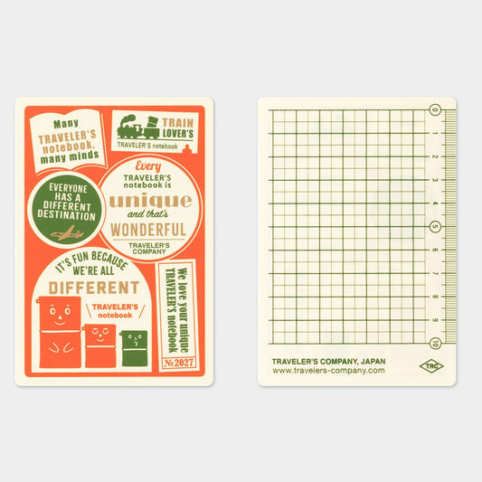 TRAVELER'S Refill Passport Underlay Plastic Sheet 2027