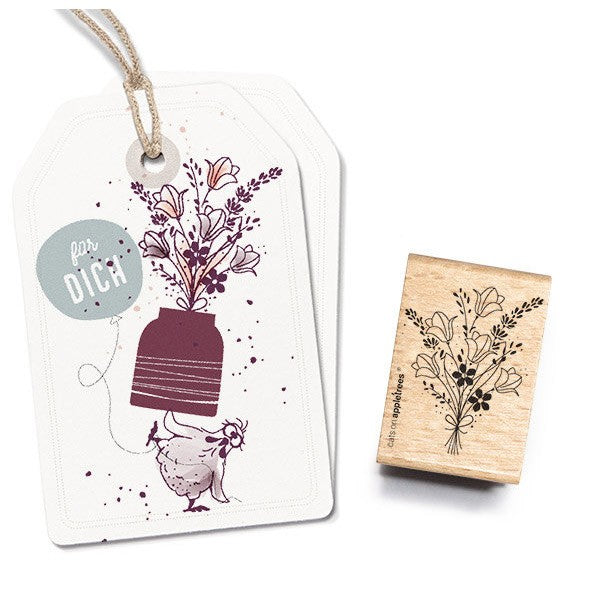 Cats on Appletrees Stamp - Bouquet of Flowers 3