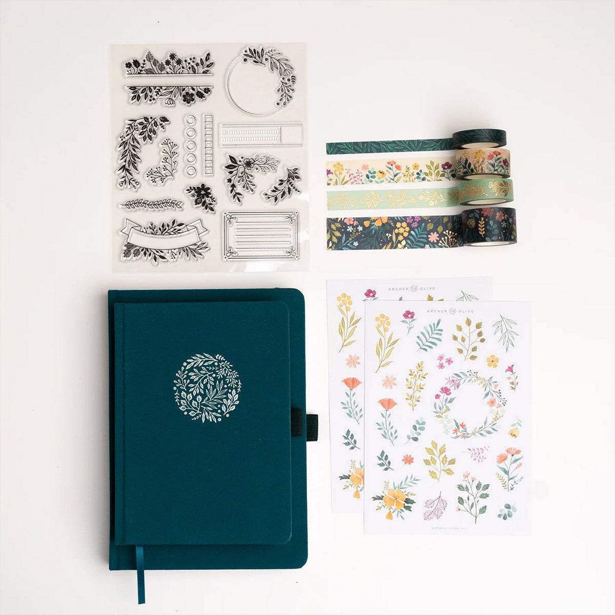 Archer & Olive Bullet Journal Signature Floral B5 Dot Grid - 24Papershop