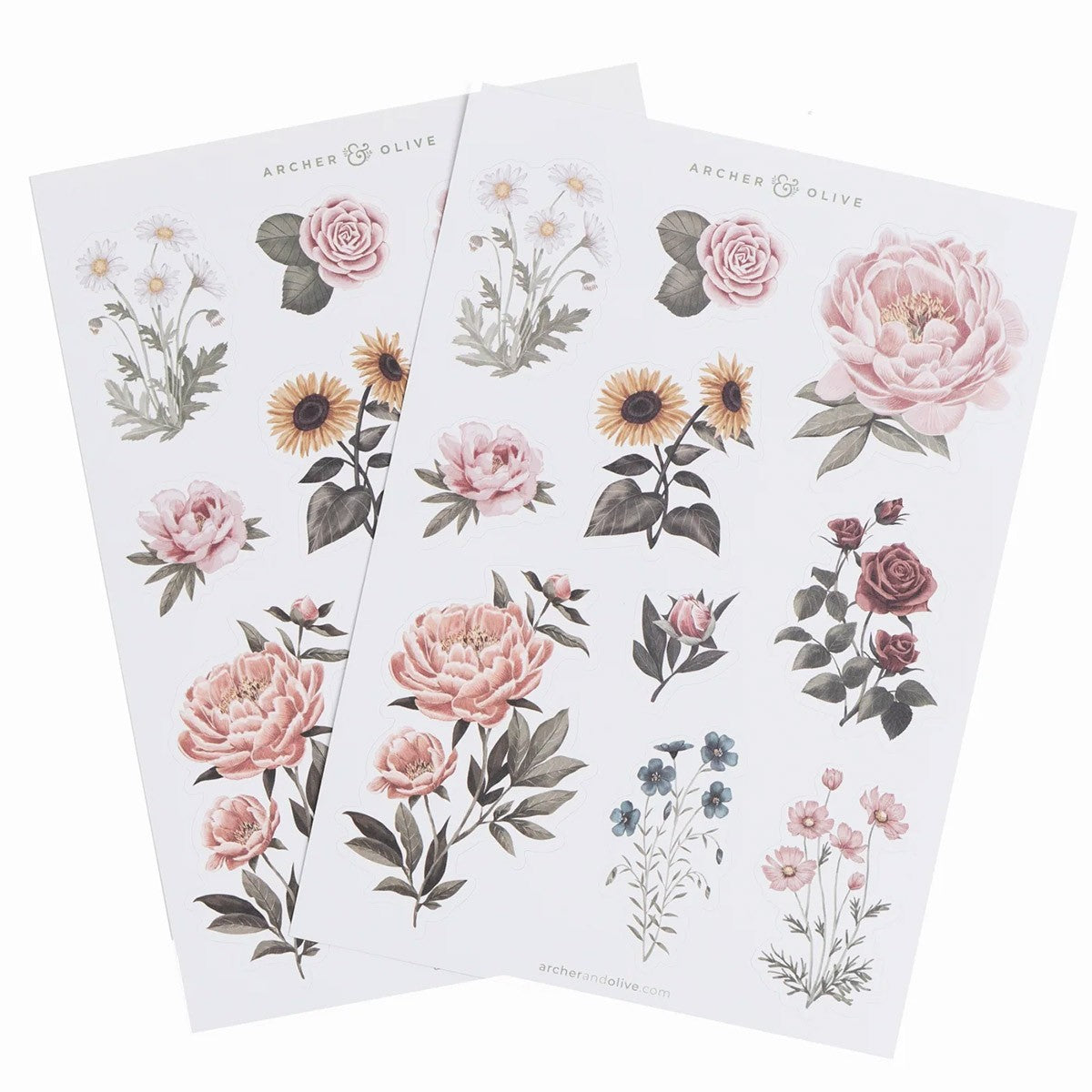 Archer & Olive Stickers - Antique Floral