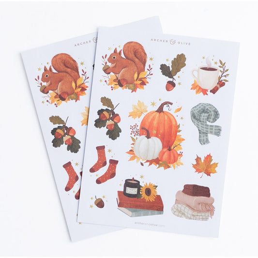 Archer & Olive Acorns Stickers - 24Papershop