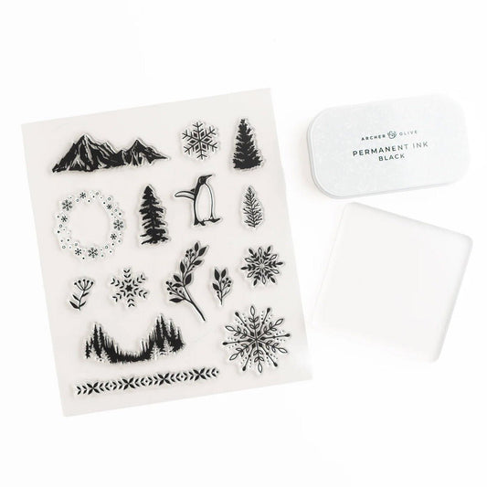 Archer & Olive Stamp Set - Winterscapes - 24Papershop